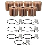 Wix Engine Oil Filter Kit Cartridge Lube Metal Free Filt 7 Pieces For Lexus ES300h 2.5 L4 57047-Set7
