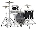 Pacific Drums & Percussion PDP Concept Maple 3-Piece Rock, Satin Black Drum Set Shell Pack (PDCM24RKBK)