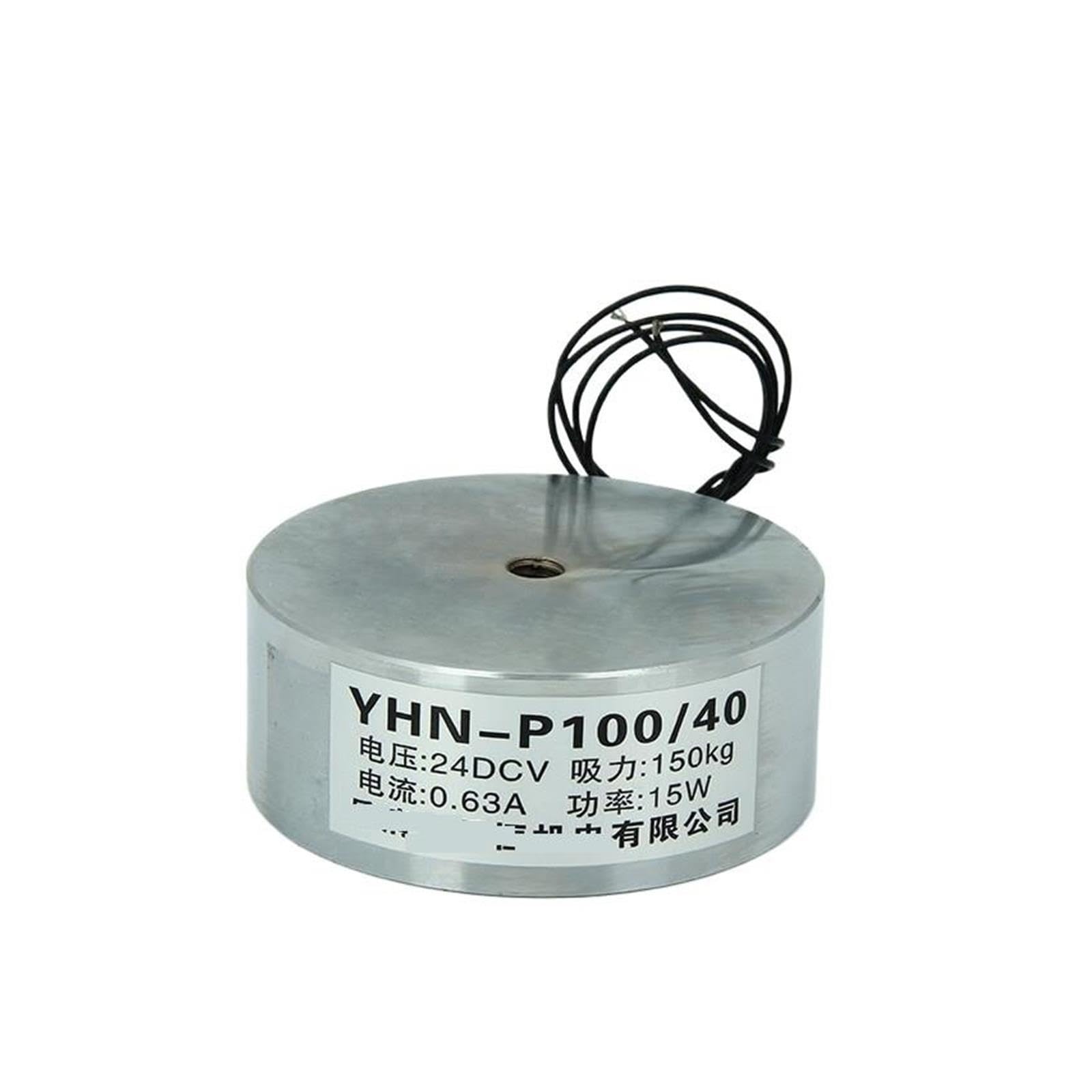 Électro-Aimant à Ventouse Rond, Type YHN-P100/40, Puissance d'aspiration 150kg