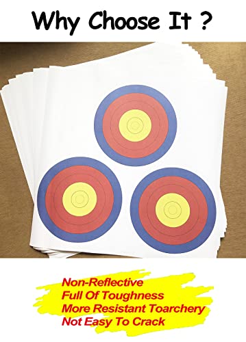 3 Spot Vegas Archery Targets Paper For Backyard Archery Targets Official Vegas Paper Indoor & Outdoor（30Pcs） #TOP3