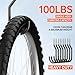 GURADESIGN 8-Pack Heavy Duty Bike Hook, Loading Capacity 100 LBS, 6 inch, Bike Hooks for Garage Wall and Garage Ceiling