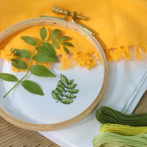 10 Stück Kreuzstich Stoff zum Sticken, 20x20 cm Sticken Aida, 11CT Stickerei Tuch Weiß Kreuzstichtuch, Cross Stitch Fabric, Stickerei-Stoff Baumwolle für Stickereien, Nähen, DIY Handwerk