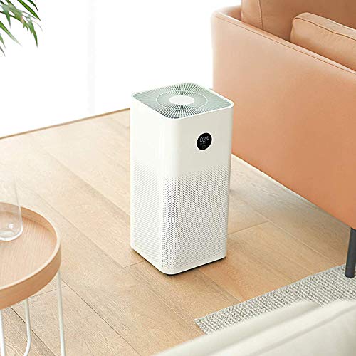 Image of Mi Air Purifier 3 with True HEPA Filter, removes air pollutants, smoke, odor, bacteria & viruses with 99.97% efficiency, coverage area up to 484 sq. ft, Wi-Fi & Voice control - Alexa /GA (white)