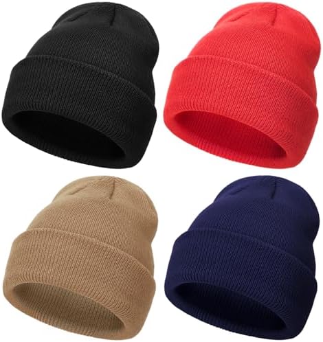 DRESHOW Kleinkind Beanie Kinder Wintermützen Kinder Weich Stricken Unisex-Mütze für Baby Jungen Mädchen Warm Mütze Mützen für 3 Monate-6 Jahre