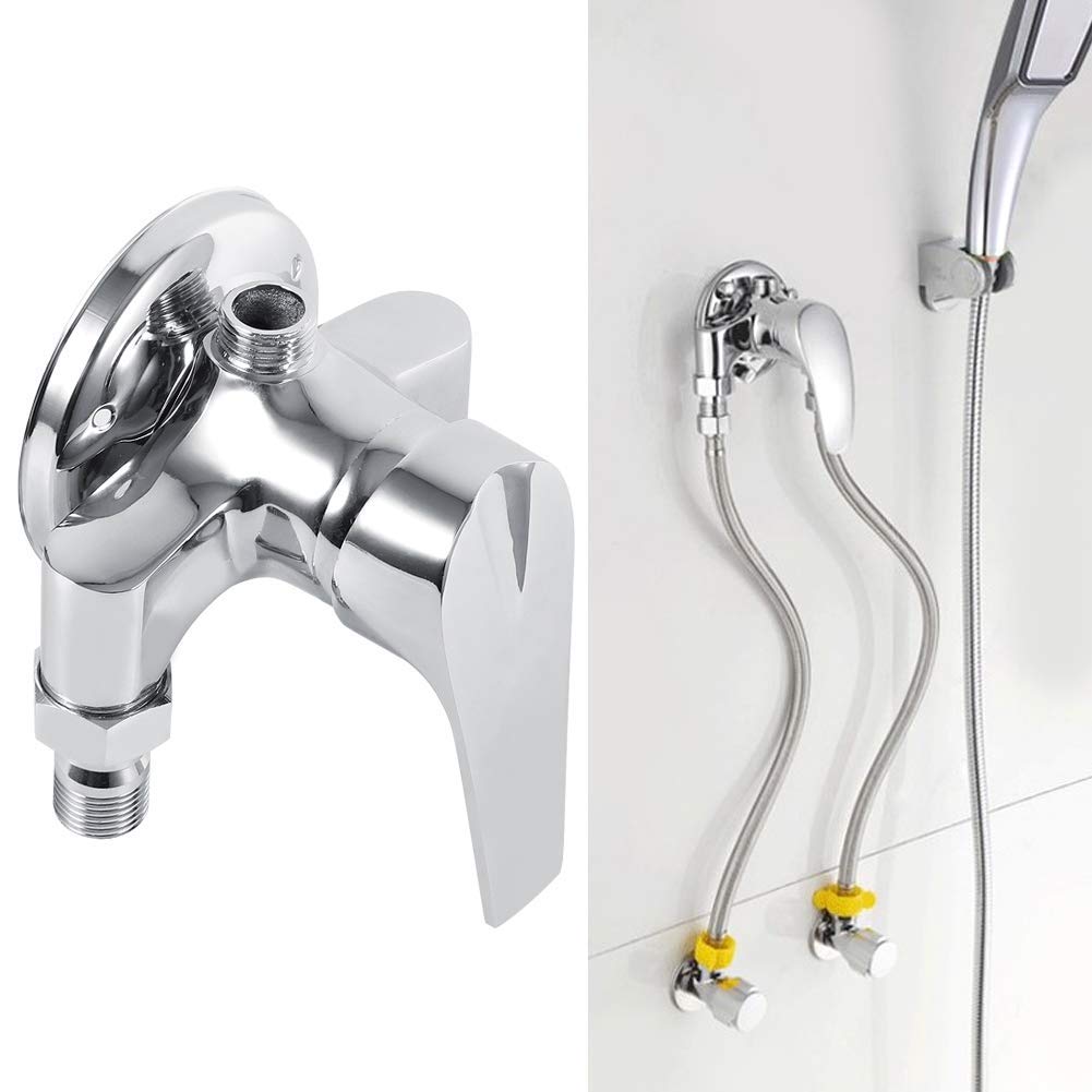 Cocoarm Valvola Miscelatore Doccia, G1/2 Filettatura Esterna, Acqua Calda e Fredda, Montaggio a Parete, per Bagno