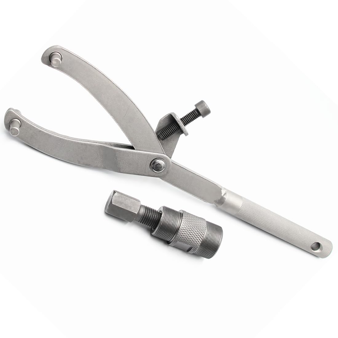 ZPFLL Adjustable Locking Spanner Wrench Clutch, With 24mm&27mm Magneto Flywheel Puller Tool
