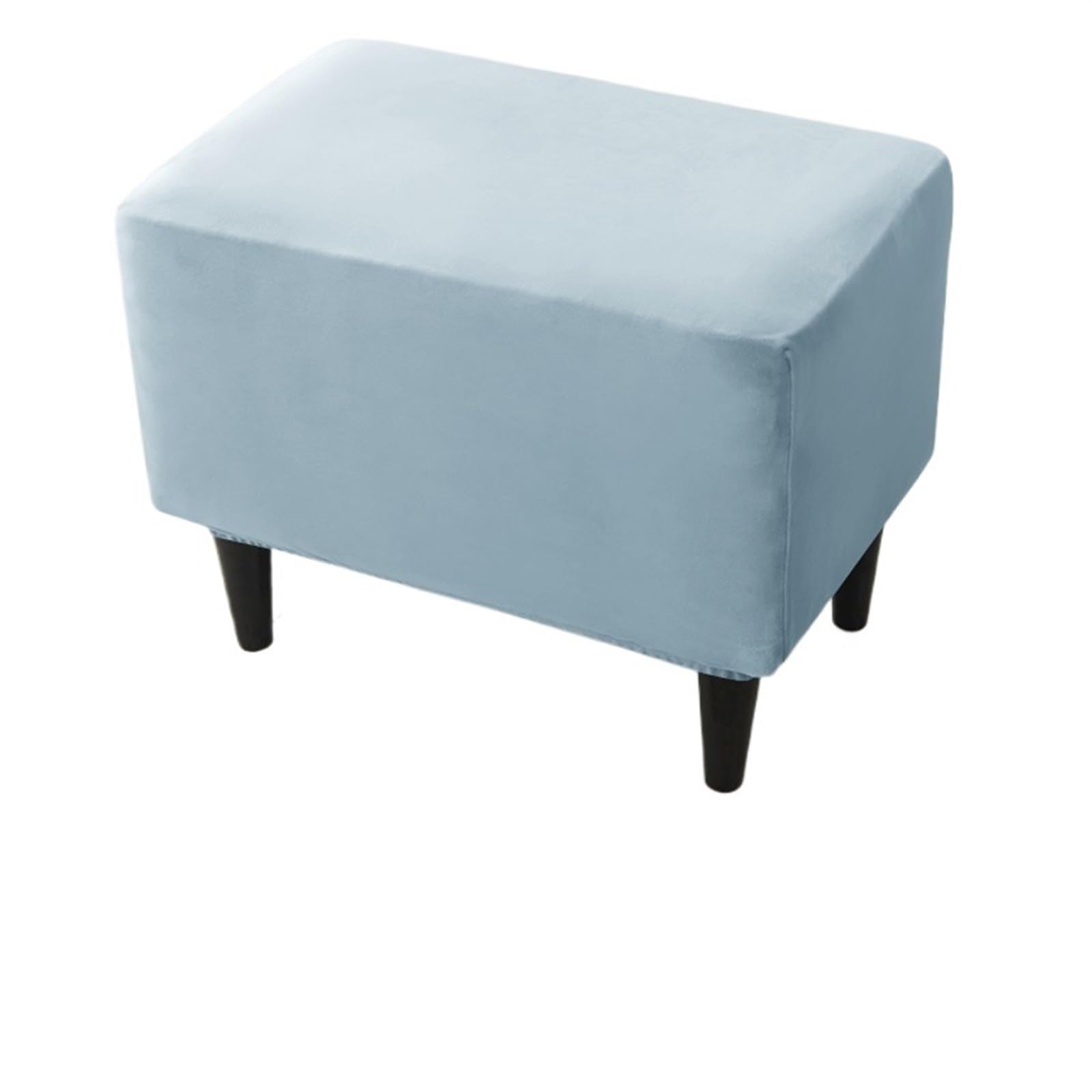 YXINAER Foot Stool Cover Soft Velvet Ottoman Stool Cover(B5 Footstool Cover)