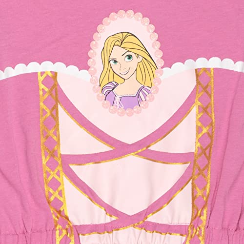 Barboteuse Raiponce Disney Princesse rose 2T, change rapide sans manches