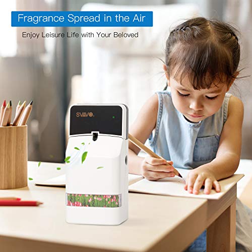 SVAVO Automatic Air Freshener Spray Dispenser, Commercial Air Refresher Spray Holder Wall Mount/Free Standing, Fragrance Aerosol Dispenser for Home Air Freshener Refill Can, Room, Bathroom, ABS
