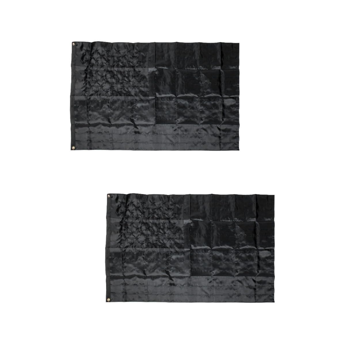 Drapeaux américains noirs Milisten x2 suspendre pour porte extérieure