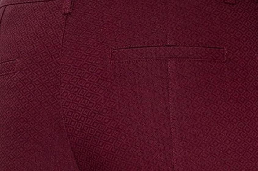 Mario Serrani Women's Pull On Pants, Textured, Black, Large (US, Alpha, Medium, Regular, Regular, Burgundy) - Image 3