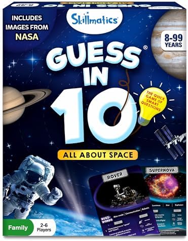 Skillmatics Guess in 10 – NASA Space, Educational & Trivia Card Game