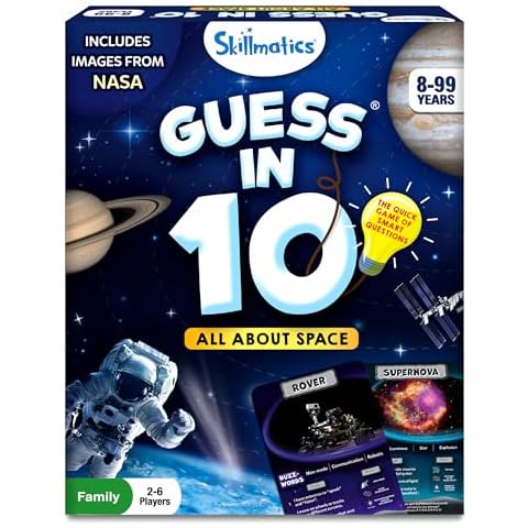 Skillmatics Guess in 10 NASA Space Game Cover