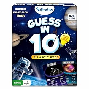 Skillmatics Collectible Card Game – Guess in 10 NASA Space, Perfect for Boys, Girls, Kids & Families Who Love Educational Toys, Gifts for Ages 8, 9, 10 and Up