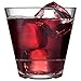 Drinique Unbreakable Caliber Double Rocks Whiskey Glass (Set of 4) 12oz Old Fashioned Whiskey Glasses - Stackable, Shatterproof, Dishwasher Safe - Clear