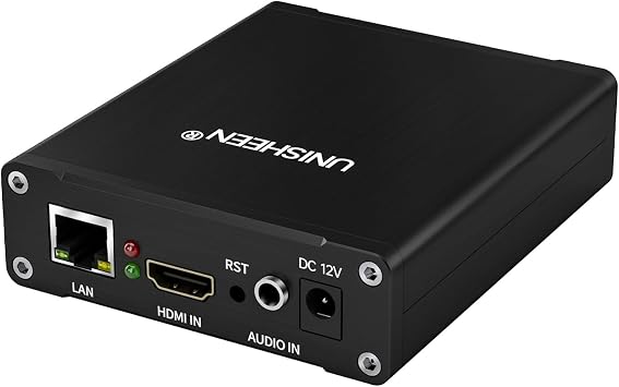 H.265 H.264/AVC HDMI إلى IP 1080P Video Encoder Live Streaming Box RTMPS HTTP متوافق مع OLED Display Game Streaming
