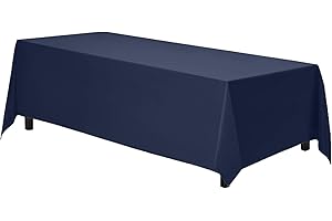 Gee Di Moda Navy Blue Rectangle Tablecloth - Elevate Your Decor with Sophistication and Simplicity