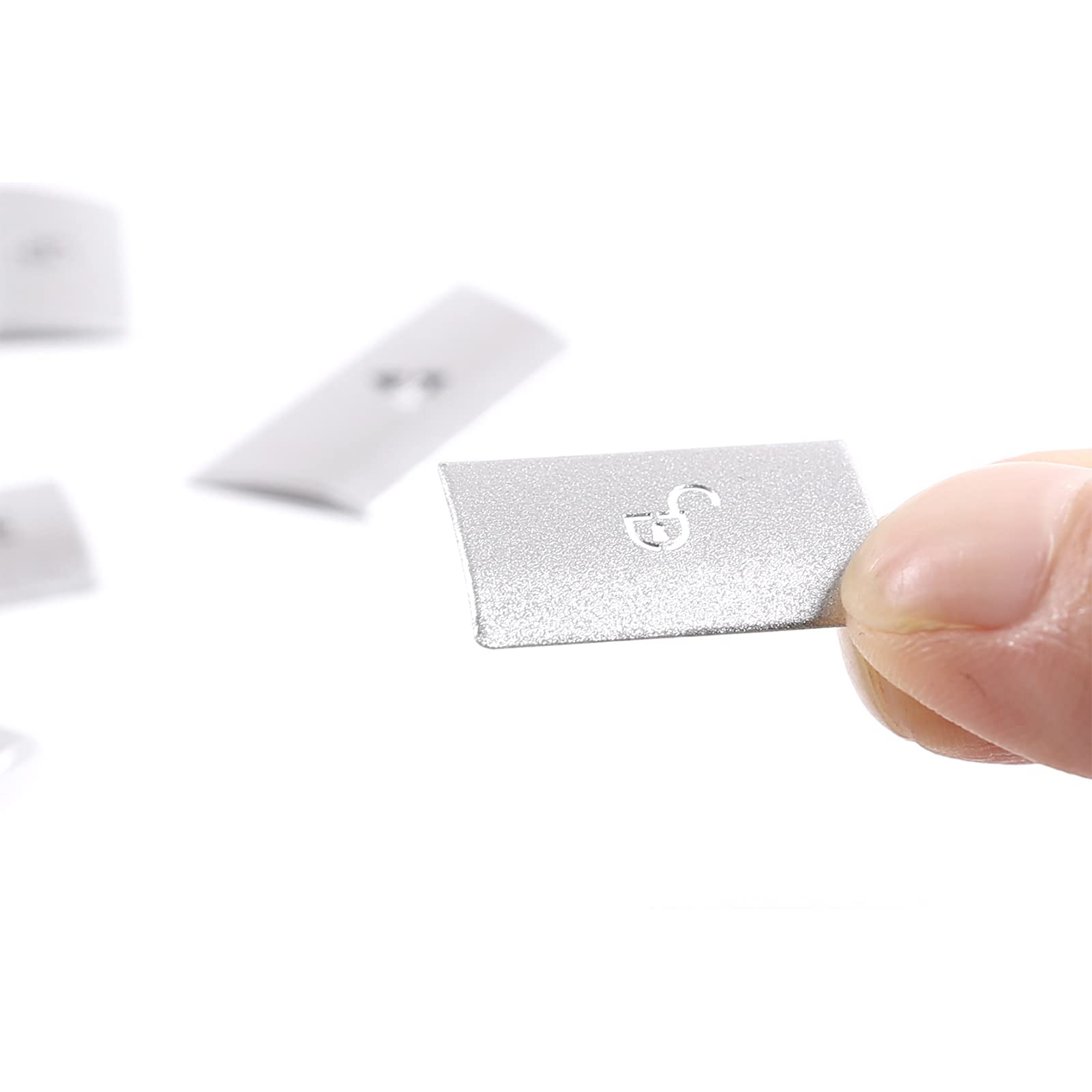 DIYUCAR Lot De 7 Autocollants Pour Bouton Multimédia De Contrôle Central De Voiture Pour Jaguar XF 2012-2015 - Argenté