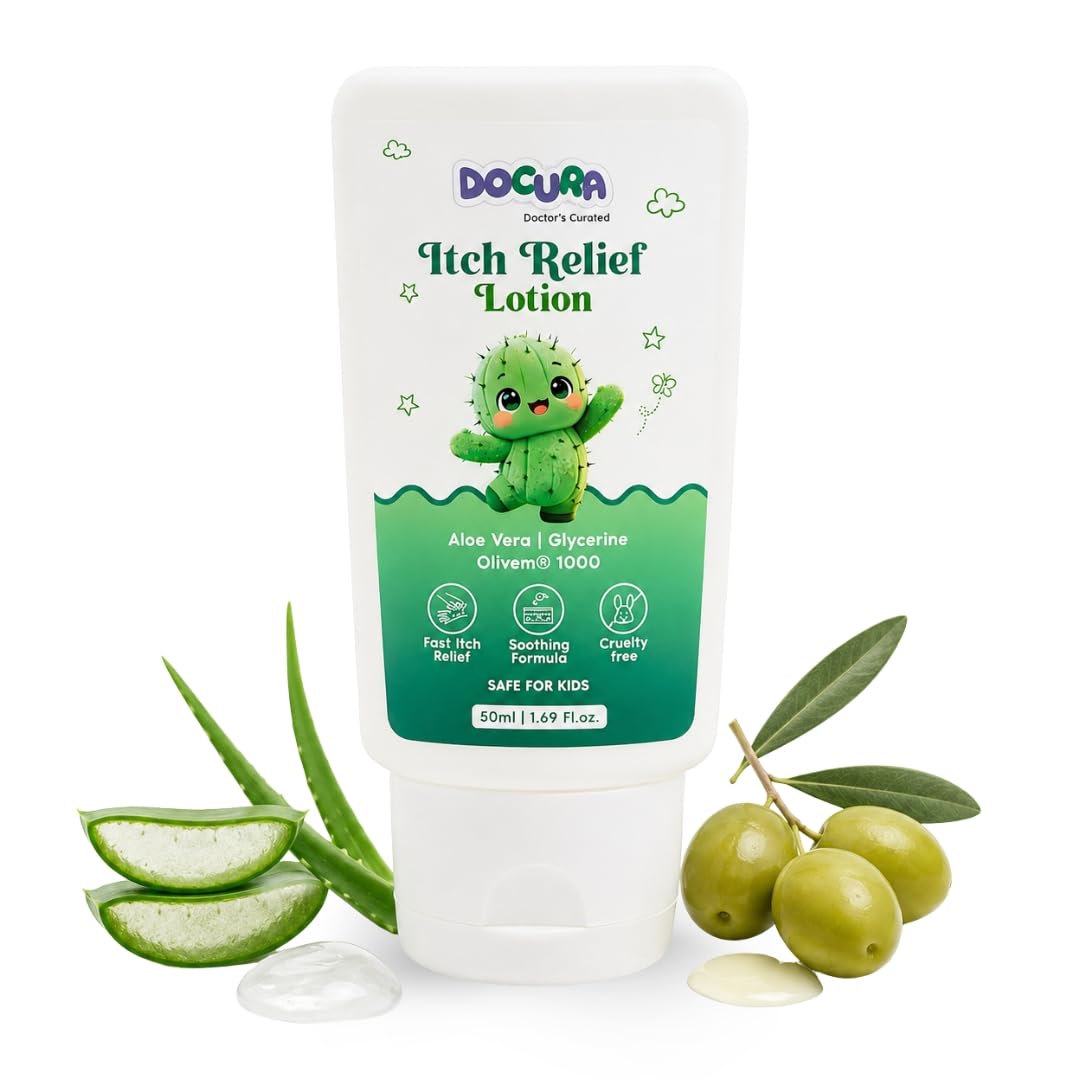 Docura Baby Anti-Itching Lotion for Infants & Children | Fast Relief from Itching, Dryness & Irritation | With Oat-Derived Actives, Aloe Vera & Glycerin | Gentle, Non-Sticky | 50 ml-picture-32