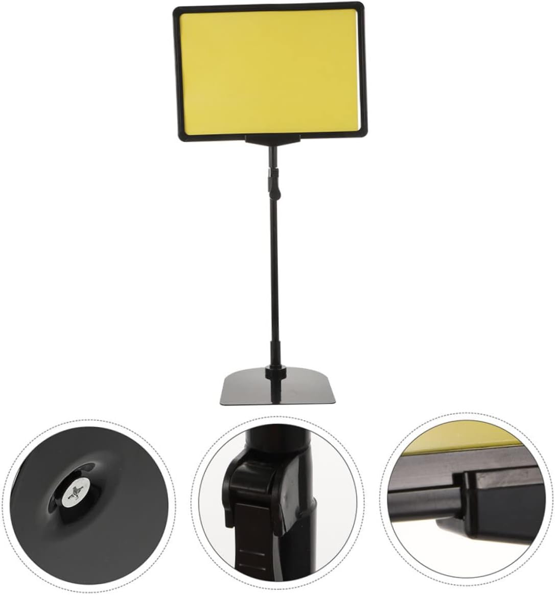 2pcs Adjustable A4 Price Tag Display Stand Stretchable Price Label Rack for Supermarkets and Retail Stores Wear-Resistant Tag Holder