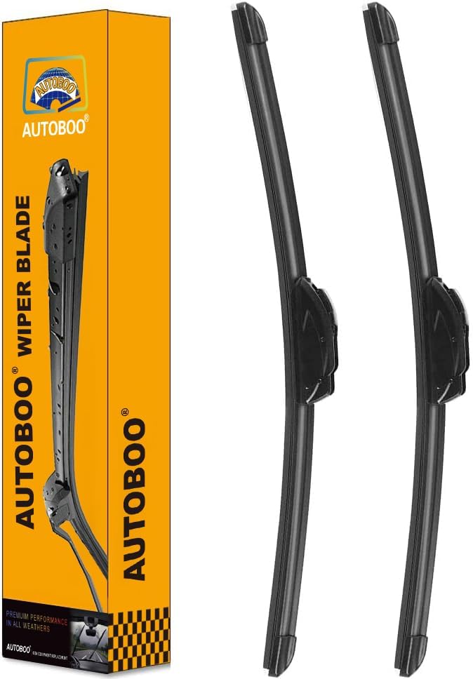 22 + 22 Windshield Wipers for F150 2023-2009,Silverado 1500 2022-2000,Sierra 1500 2022-2019,RAM 1500 2015-2013 Original Factory Quality (Pack of 2) J/U Hook