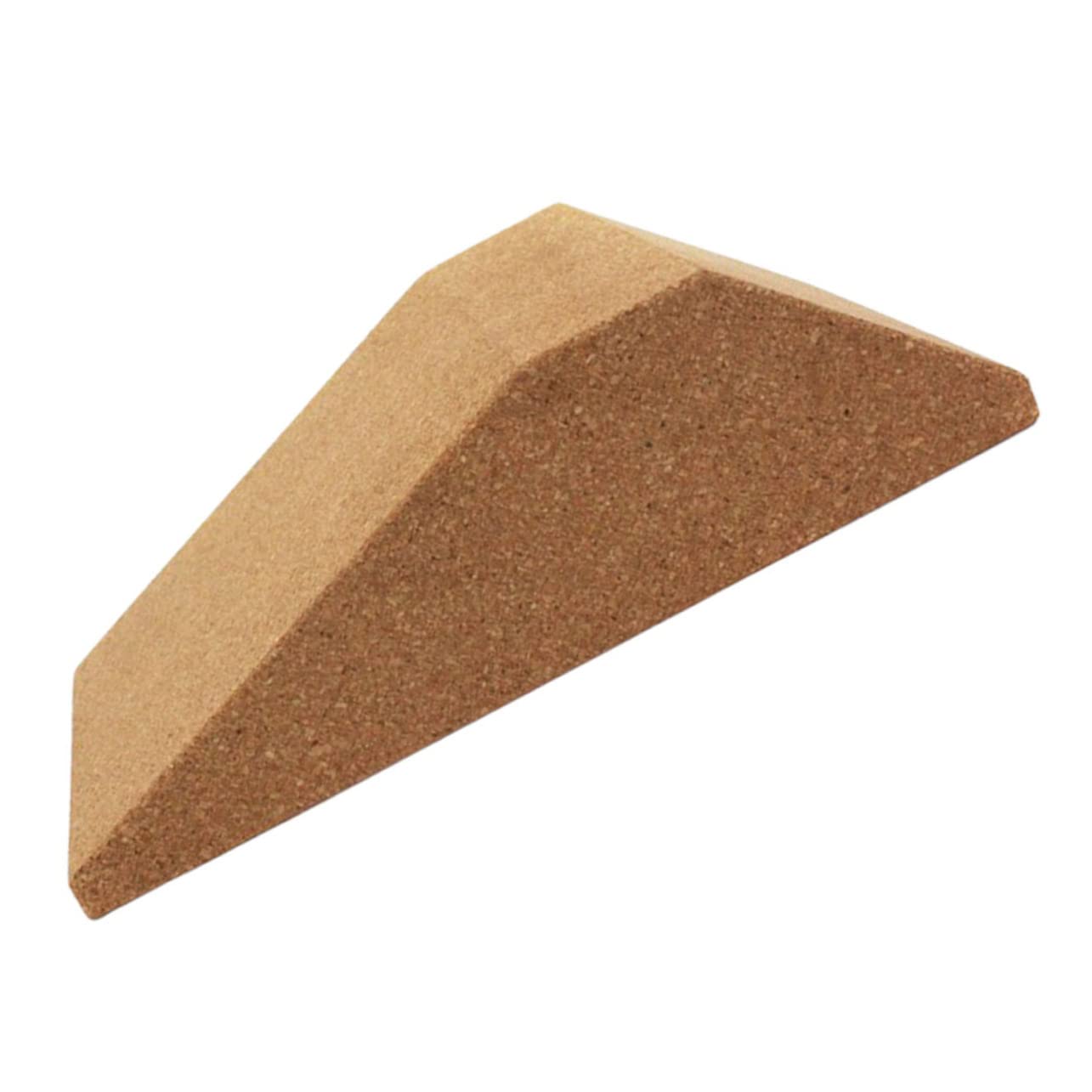 Toddmomy Cork Yoga Block Non- Calf Stretch Board for Squats Portable for All Ages Stability Support for Home Natural Color