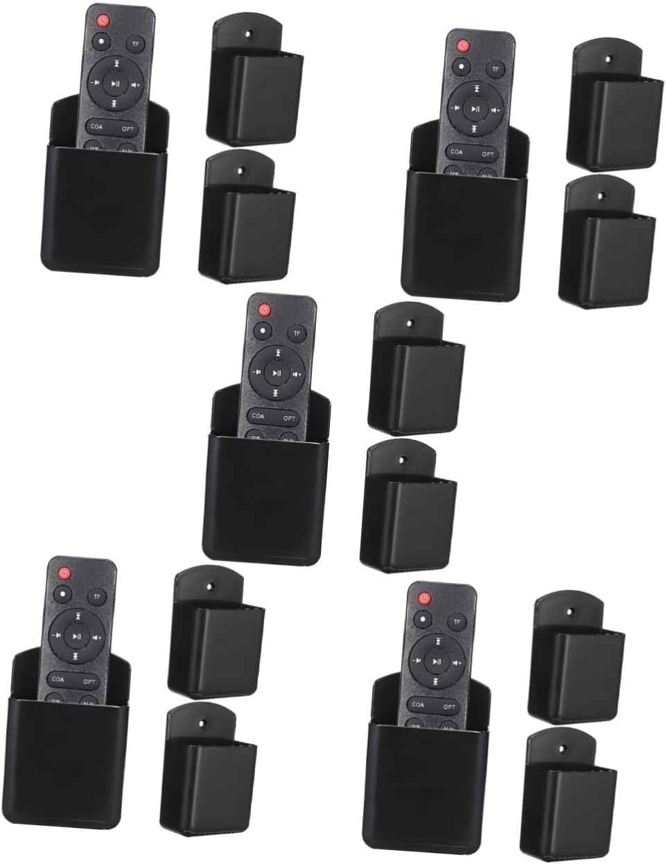 jojofuny 15pcs Wall Mount Remote Control Holder Space-saving Storage for Bedroom and Rv Sturdy Design for Easy Access to Remotes and Pens Sleek Finish