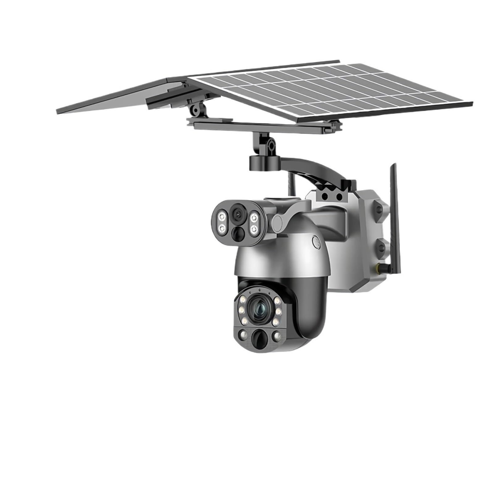 Solar Powered PTZ Camera, 4K Dual Lens with 50X Optical Zoom, 10MP Outdoor Security, Wi-Fi Connect, IP66 Waterproof, 360° Auto Tracking ，64G Memory Card-image-26