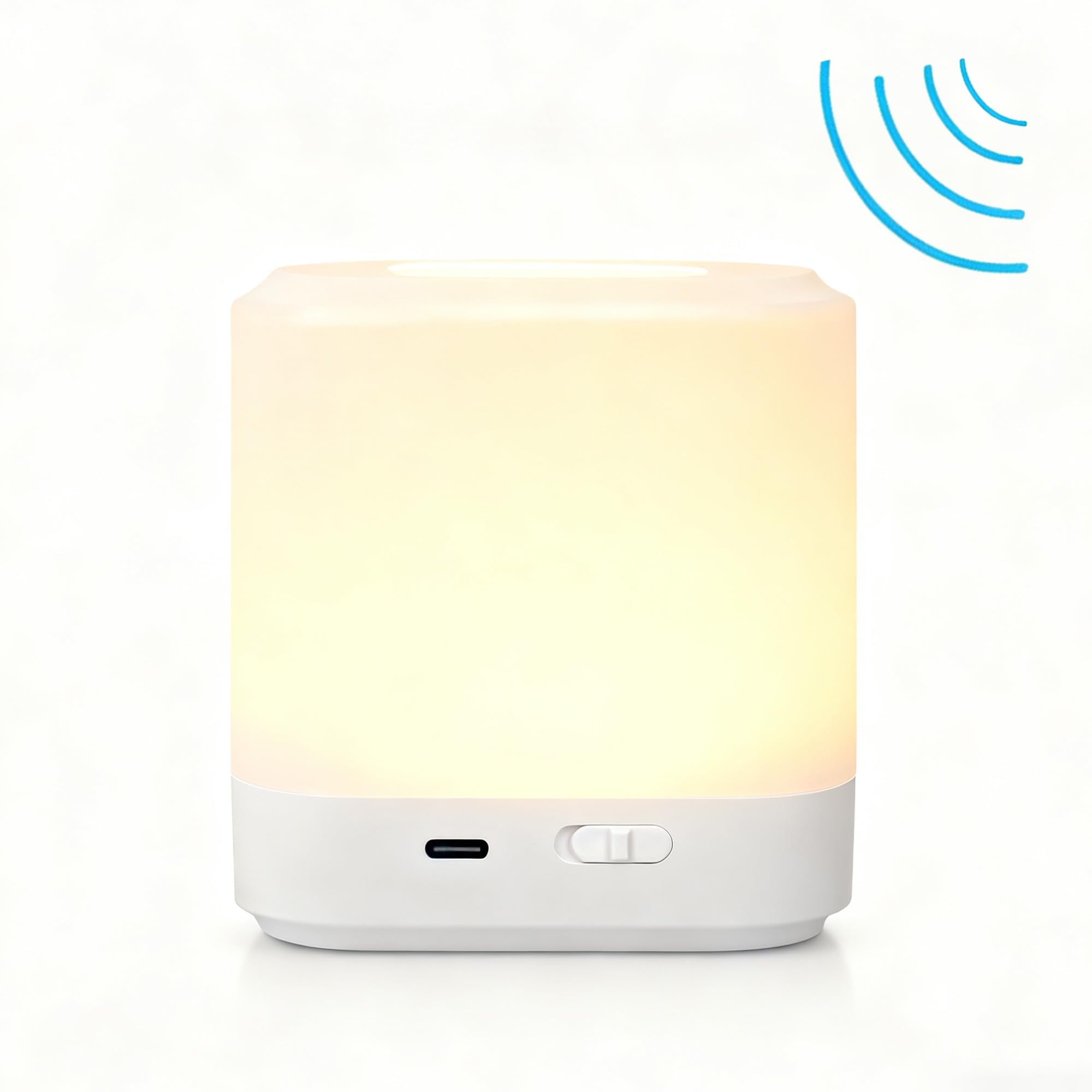 Touch Lamp for Nightstand Speech Control Bedside Lamp Touch Control for Bedrooms Smart Rechargeable Night Light Eye Caring — view 2