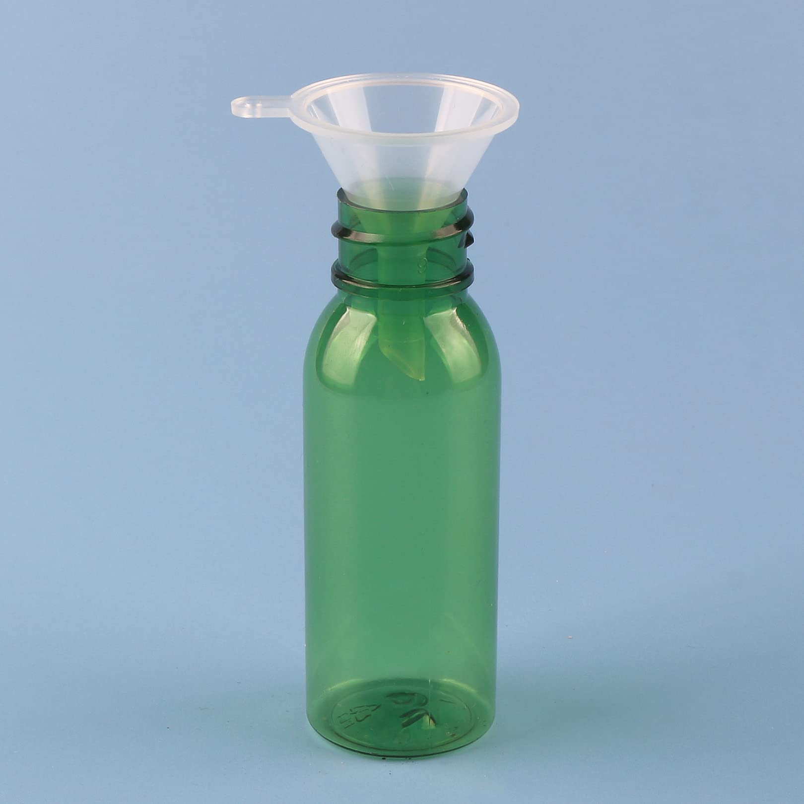 100 Piezas 30ml Marrón Recargable Botellas Con Sprayer Blanco para Limpieza Fina Botella de Spray Vacías Plástico, para Viaje Artículos de Agua Cosmético Alcohol Perfume + 1 x Embudo