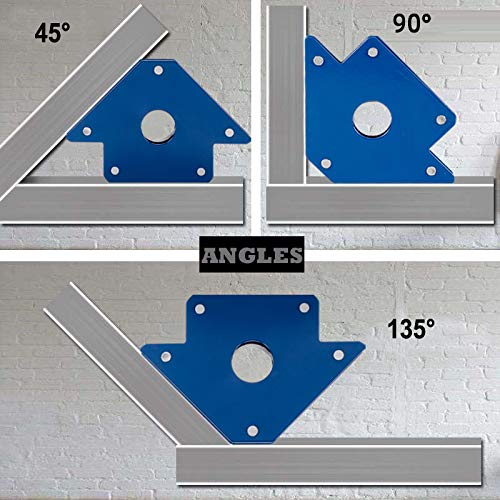 50LBS Arrow Welding Magnet Holder 4pcs 4" Strong Magnetic Metal Working Mig Tools and Equipment Workshop Welder Magnets Welding Clamps 45, 90, 135 Degree Angle - Image 2