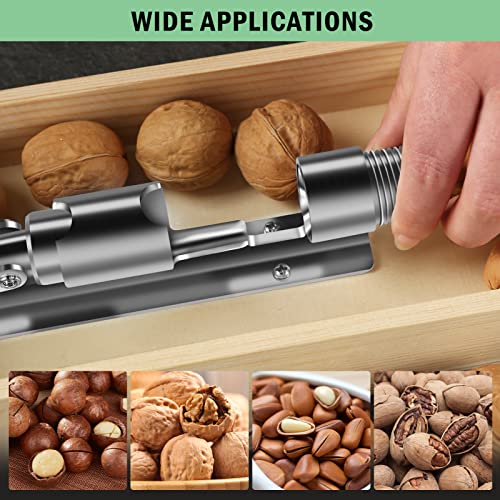 Artcome Heavy Duty Pecan Nut Cracker Tool With 4 Forks, Wood Handle Base With Rectangular Wooden Box Base For Walnuts, Chestnuts, Almonds, Pecans, Hazelnuts #TOP7