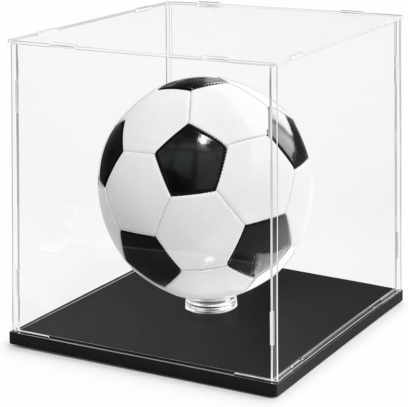 Clear Acrylic Display Case, 10x10x10inch (25x25x25cm)