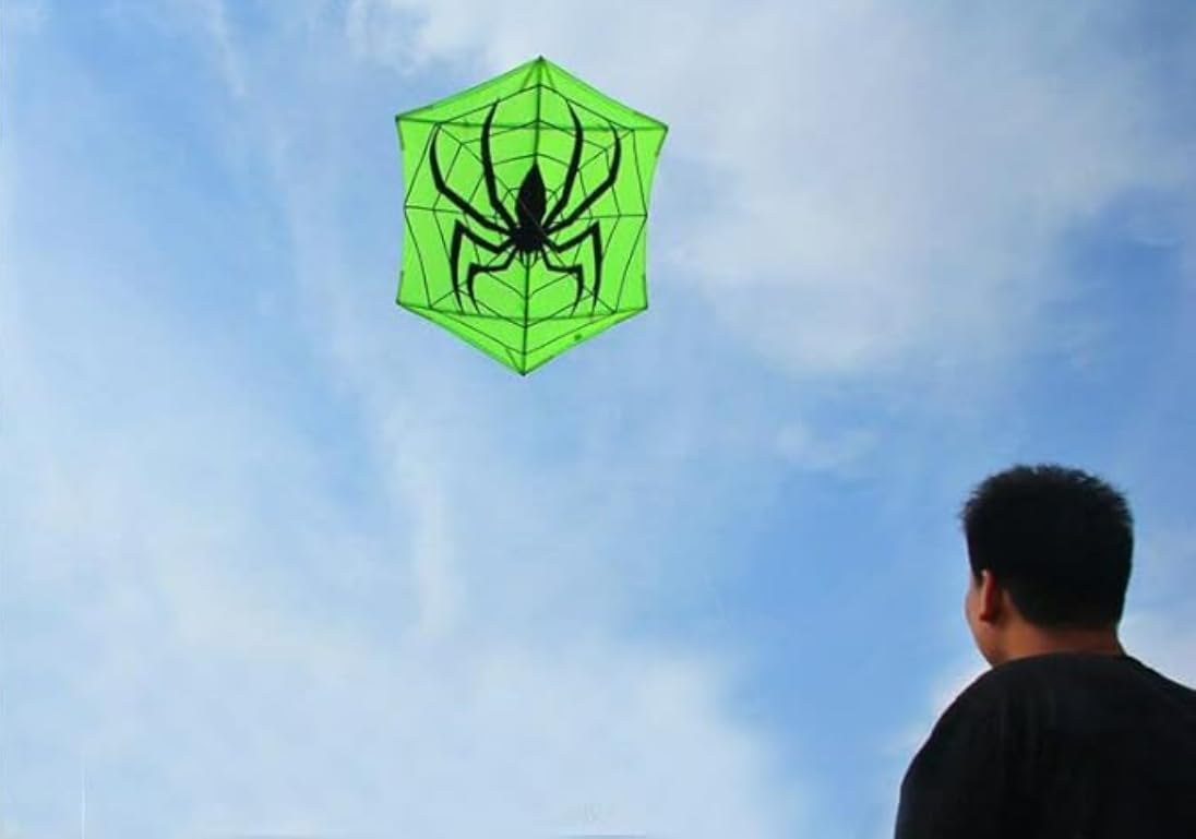 TiffyDance Replacement Rod of 5.7 Ft Huge Hexagonal Spider Kite for Adults Outdoor Sports Easy Flying, black, K27-B