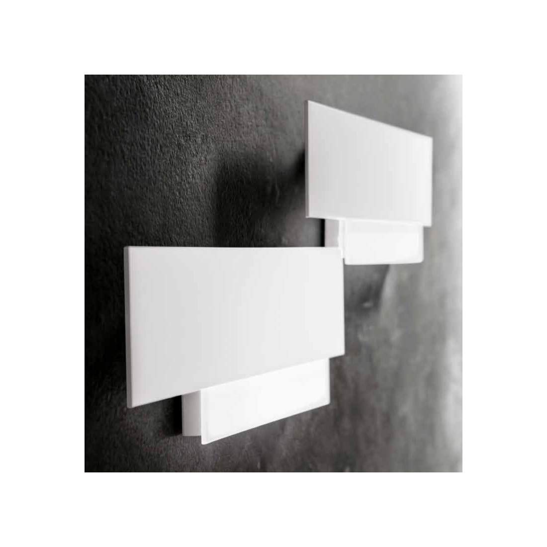 Aplique Ge-doha Ap 15 W LED 1270 lm 3000 K blanco aluminio metacrilato lámpara pared moderna interior