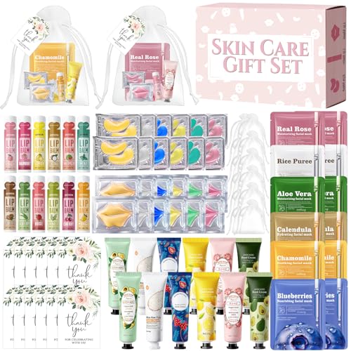 84 Piezas Set Regalo Mujer Skincare, Set Cuidado Facial Mujer,