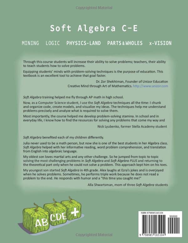 Soft Algebra C-E: Problem-Solving Adventure (EzraMath(tm) Introduction to Algebra) - Image 2