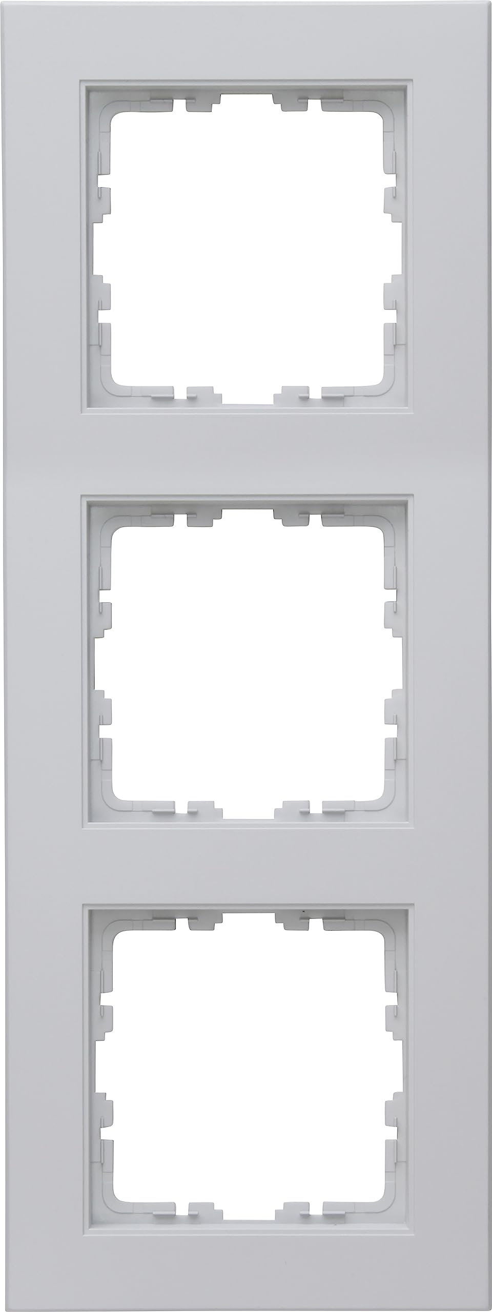 Cadre triple Kopp HK07 gris mat pour 3 prises de courant lot de 10