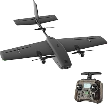 Remote Control Airplane for Adults, Cruza T2 VTOL 2.4G EPP Vertical Takeoff and Landing Fixed-Wing RC Aircraft with FPV Camera Mount and Flight Controller