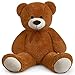 Yeqivo Orsacchiotto Gigante Grandi Animali di Peluche Peluche Orso Grande per Fidanzata Bambini Natale San Valentino (Marrone,110CM)