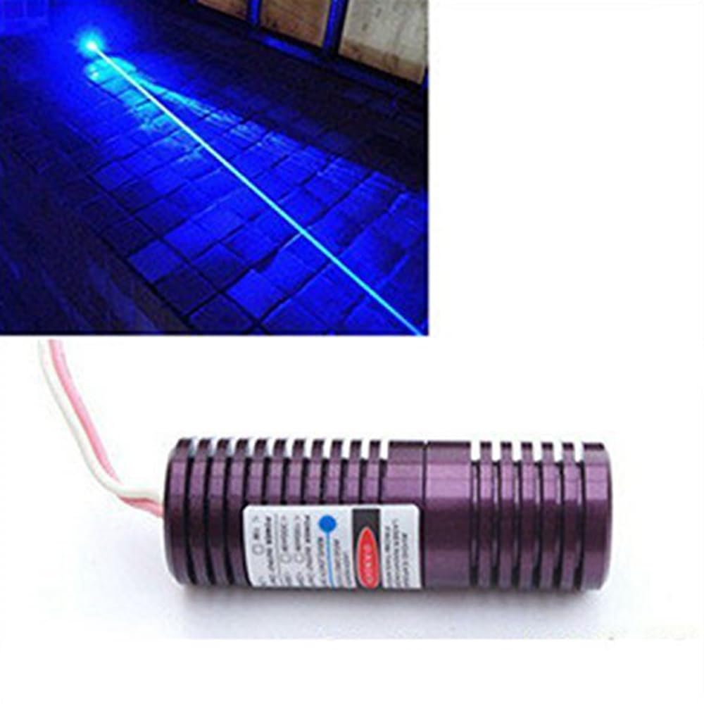 200mw 445nm 450nm Blaues Punkt Lasermodul Ajusted Laserkopf w/20x58mm Treiber in