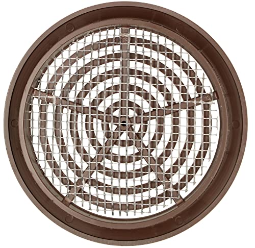 KOTARBAU® Ventilation Grille Colour Round Diameter Size Name with Insect Screen (80 mm, Brown) - Image 3