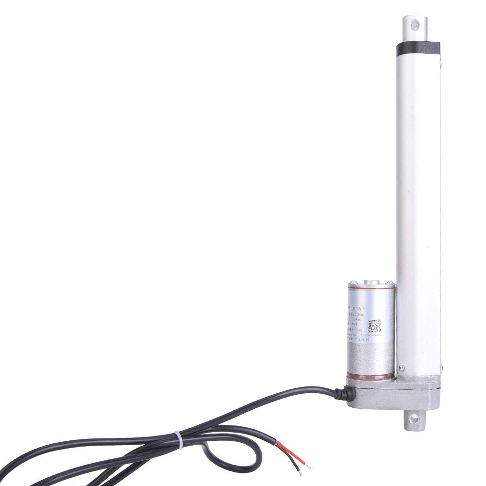 Attuatore Lineare Elettrico attuatori lineari barre di spinta Prodotti per movimento lineare Attuatori lineari 300N Motore CC 12V 30mm / S per Molteplici Scopi JS-TGZ-U1 IP45[200mm]