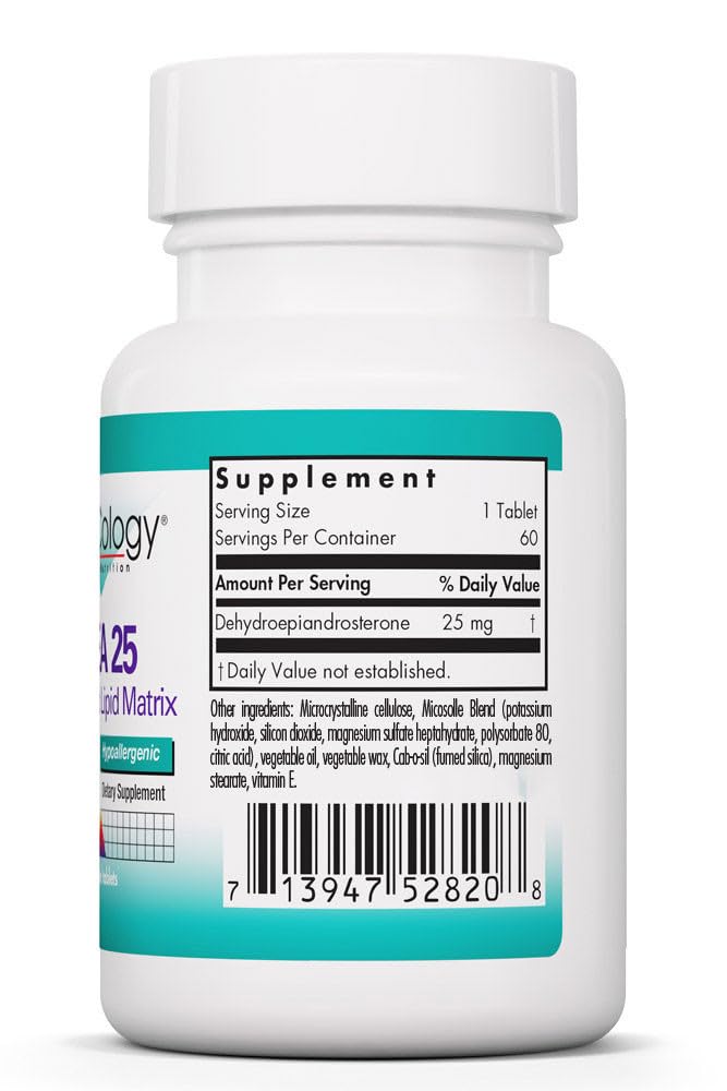 NutriCology DHEA 25 mg Micronized Lipid Matrix, 60 Tablets — Amazon image 2
