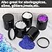 47 Packs 8 oz (250 ml) Black Plastic Jars with Lids, Plastic jars with Lids for Beads, Rhinestones, Sequins Cosmetics, Lotion, Cream, Ointments and More by KUKLIPJIM