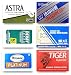 Astra-Feather-KAI-Personna-Wilkinson Double Edge Razor Blades Sampler (40 blades, 6 different brands)
