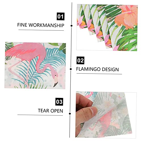 ABOOFAN 18 Pçs Bolo Flamingo Decoração De Mesa De Casamento Decoração De Verão Louça De Praia Guarda