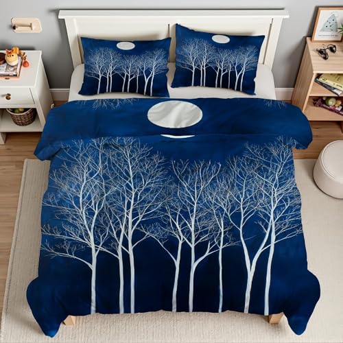 Parure de lit bleu ciel nocturne 220x240 pour transformer votre chambre