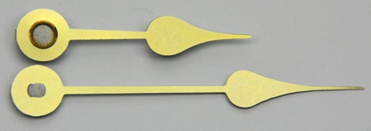 4 inch Spade Clock Hands for Battery Movements Gold Colored