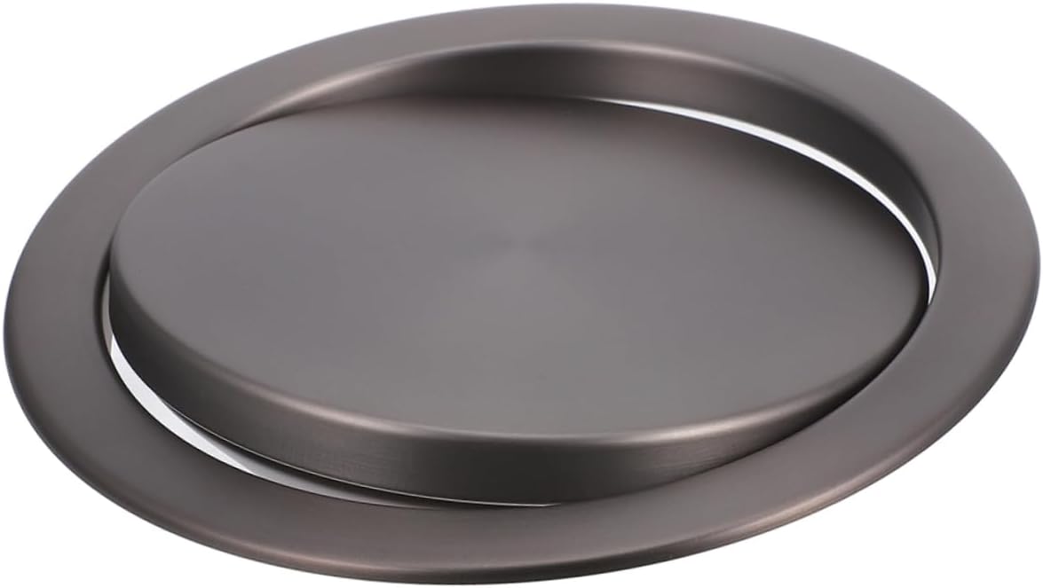 Recessed Trash Can Lid, Stainless Steel Flip Lid, Flush Mount